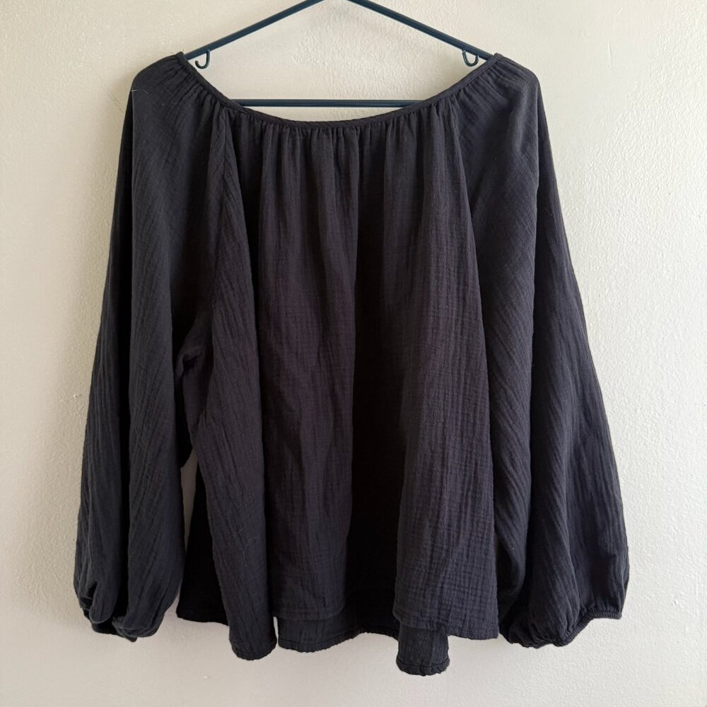 ARITZIA WILFRED FREE SIGHT BLOUSE FLOWY BOAT NECK BLOUSE SIZE XL - Picture 6 of 10